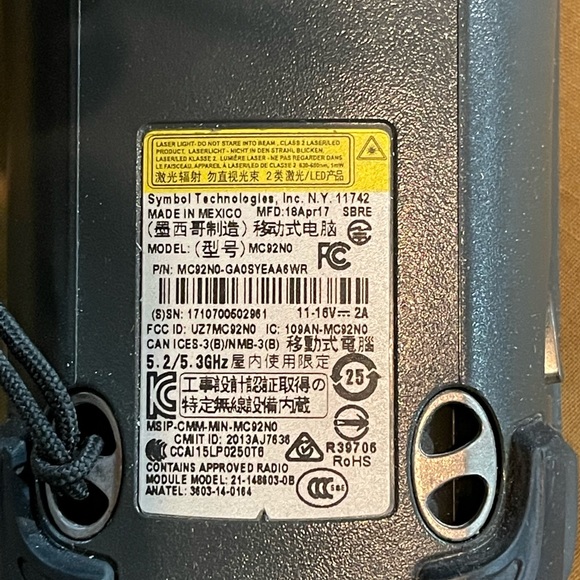 Zebra Barcode Scanner MC92N0 - Picture 4 of 9